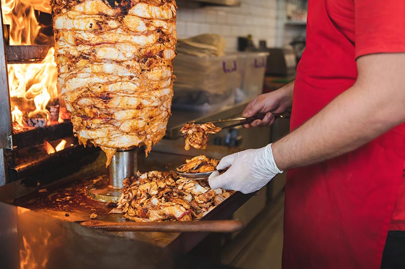 Grill à kebab professionnel